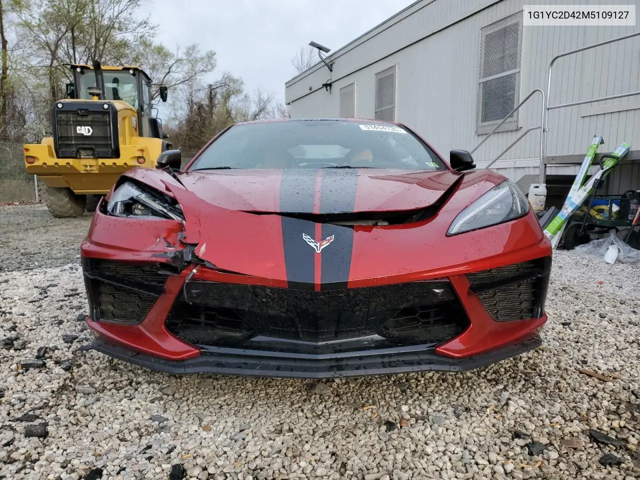2021 Chevrolet Corvette Stingray 3Lt VIN: 1G1YC2D42M5109127 Lot: 53816365