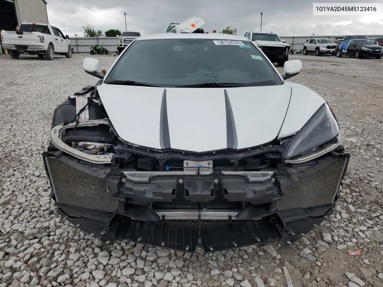 2021 Chevrolet Corvette Stingray 1Lt VIN: 1G1YA2D45M5123416 Lot: 58154245
