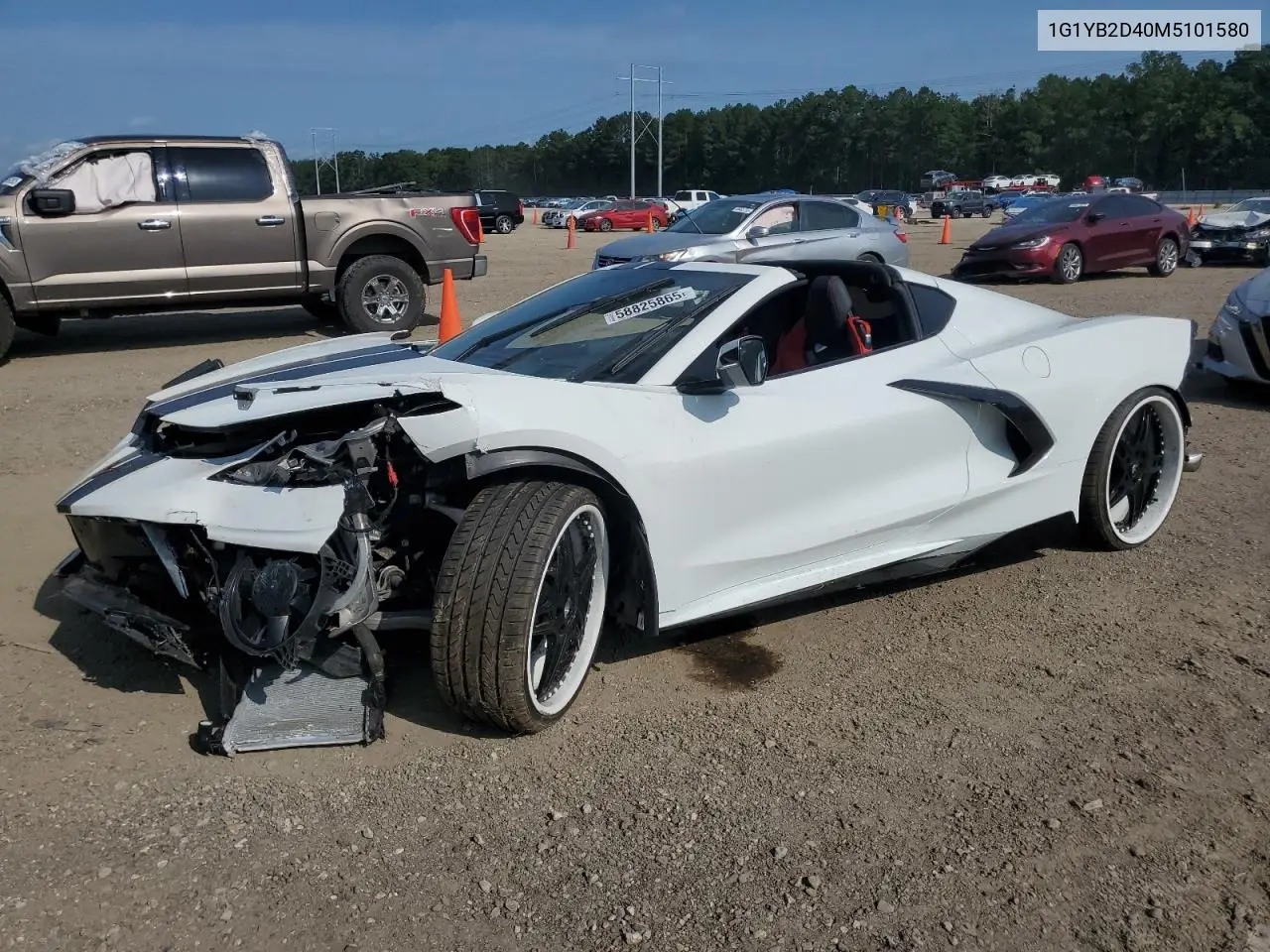 2021 Chevrolet Corvette Stingray 2Lt VIN: 1G1YB2D40M5101580 Lot: 58825865