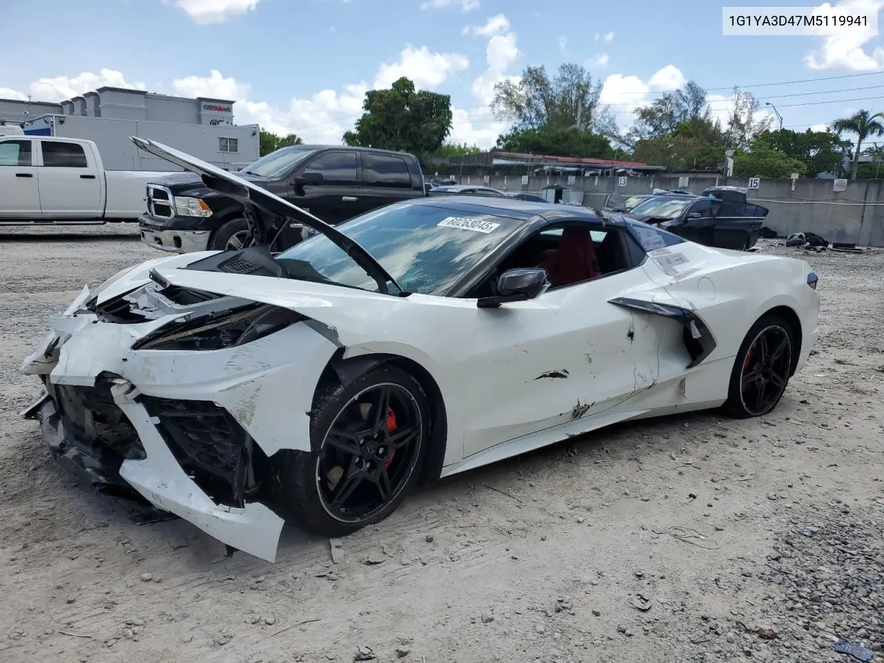 2021 Chevrolet Corvette Stingray 1Lt VIN: 1G1YA3D47M5119941 Lot: 60263045