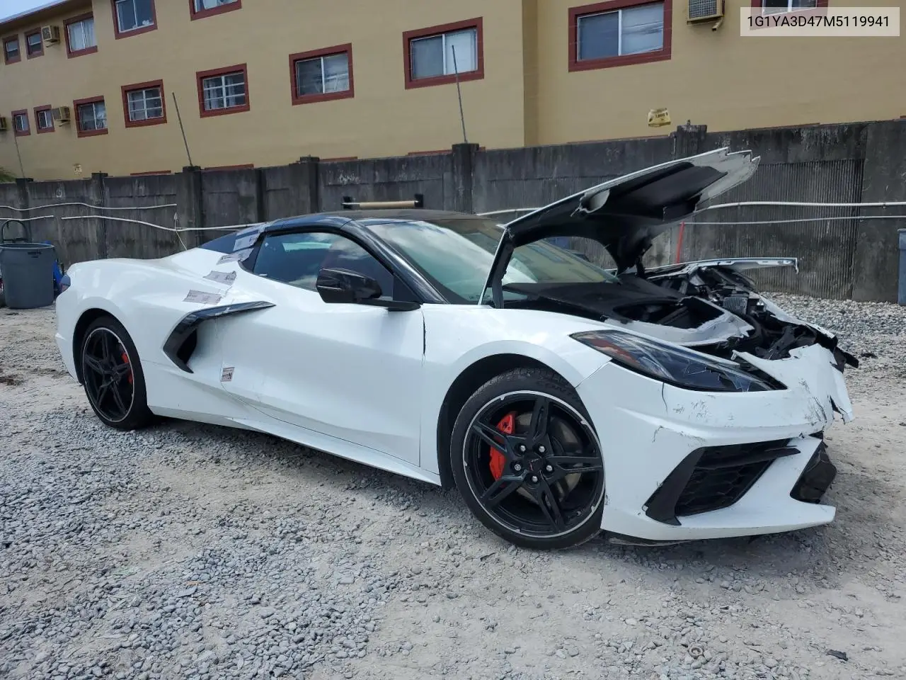 2021 Chevrolet Corvette Stingray 1Lt VIN: 1G1YA3D47M5119941 Lot: 60263045