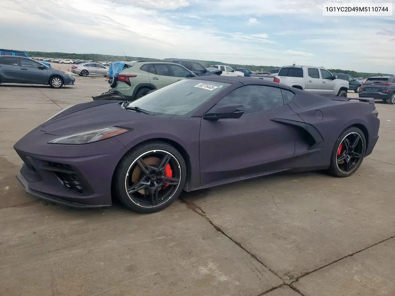 2021 Chevrolet Corvette Stingray 3Lt VIN: 1G1YC2D49M5110744 Lot: 60276445