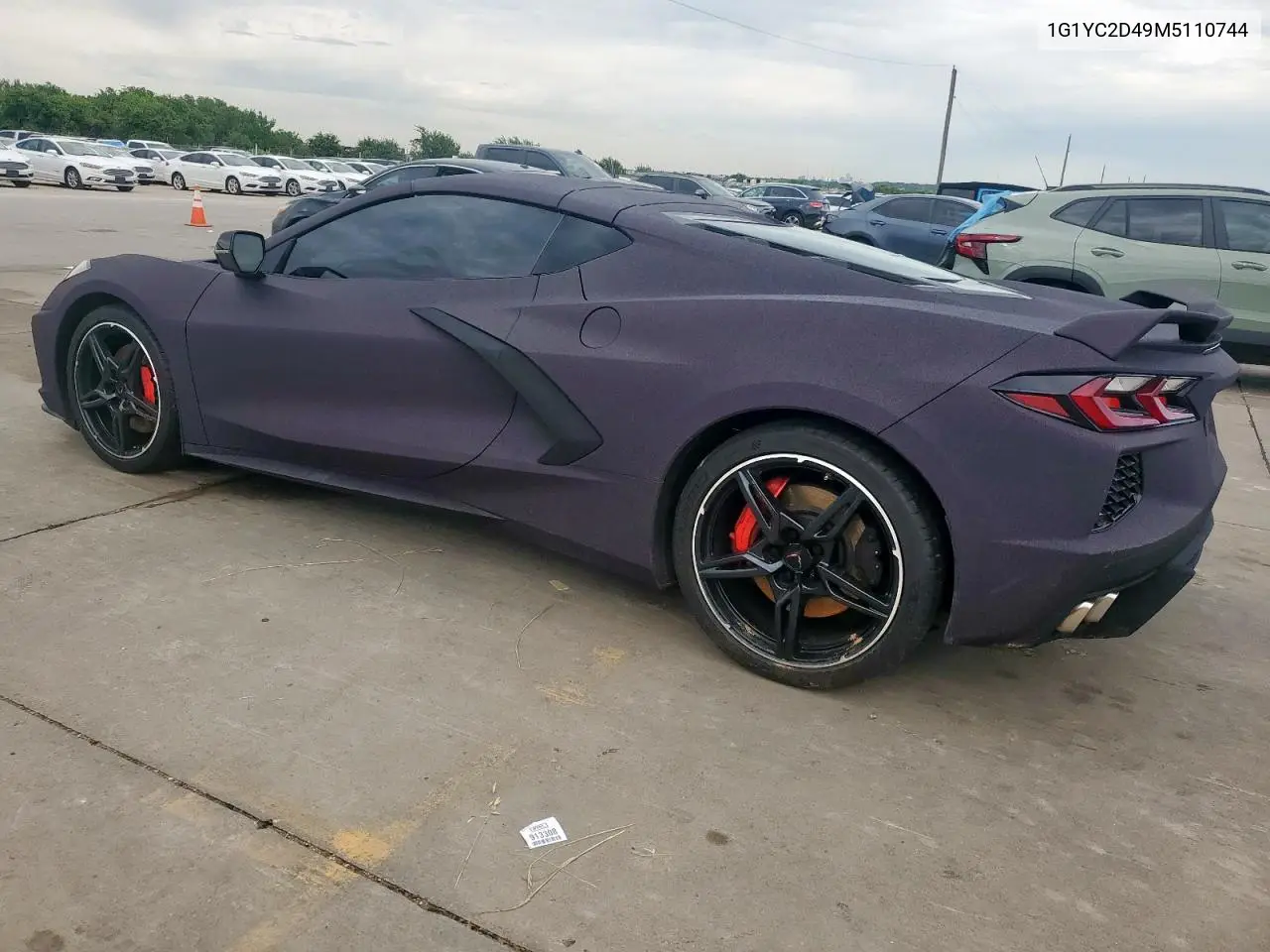 2021 Chevrolet Corvette Stingray 3Lt VIN: 1G1YC2D49M5110744 Lot: 60276445
