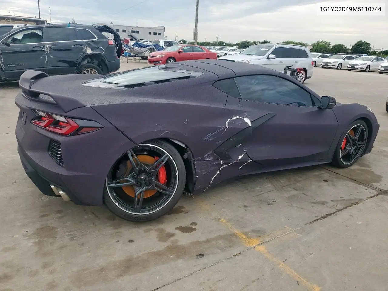 2021 Chevrolet Corvette Stingray 3Lt VIN: 1G1YC2D49M5110744 Lot: 60276445