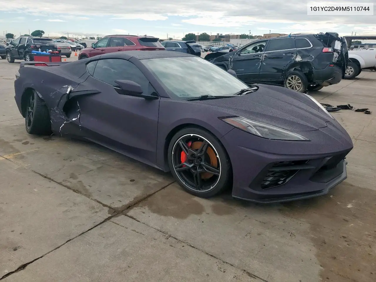 2021 Chevrolet Corvette Stingray 3Lt VIN: 1G1YC2D49M5110744 Lot: 60276445