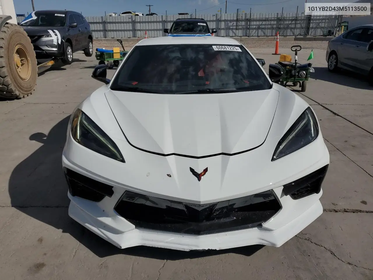 2021 Chevrolet Corvette Stingray 2Lt VIN: 1G1YB2D43M5113500 Lot: 60681225