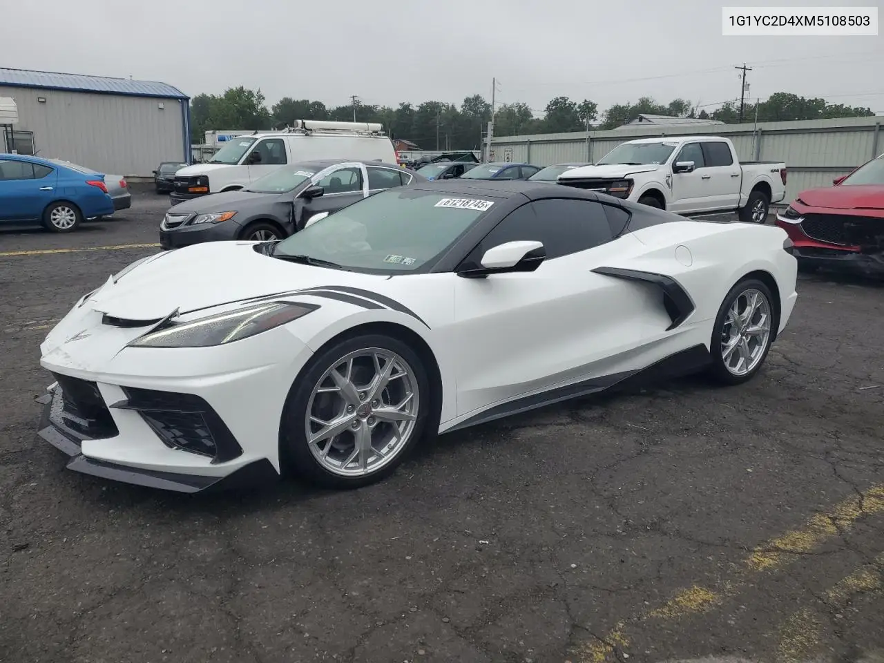2021 Chevrolet Corvette Stingray 3Lt VIN: 1G1YC2D4XM5108503 Lot: 61218745