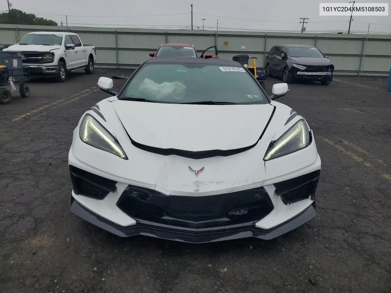 2021 Chevrolet Corvette Stingray 3Lt VIN: 1G1YC2D4XM5108503 Lot: 61218745