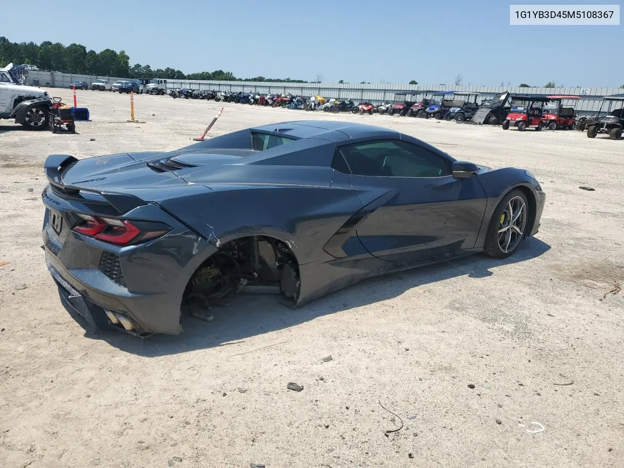 2021 Chevrolet Corvette Stingray 2Lt VIN: 1G1YB3D45M5108367 Lot: 61629165