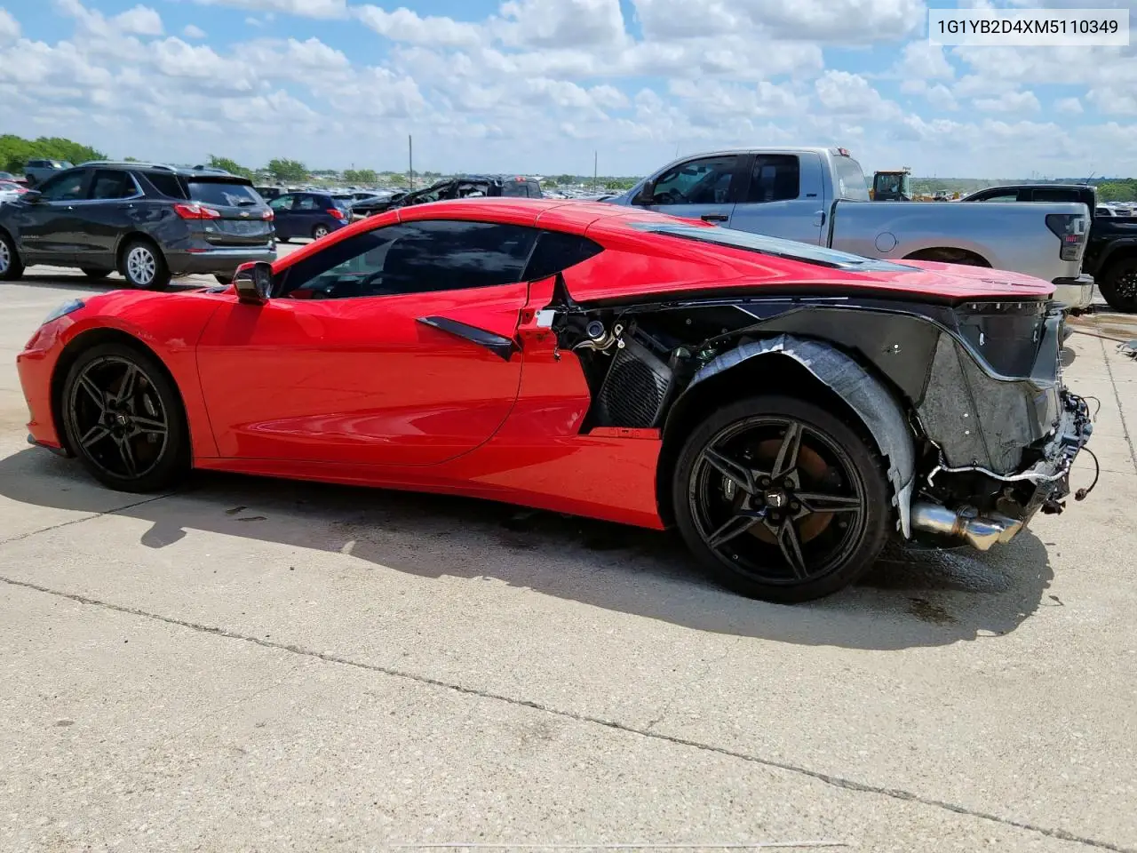 2021 Chevrolet Corvette Stingray 2Lt VIN: 1G1YB2D4XM5110349 Lot: 61839875
