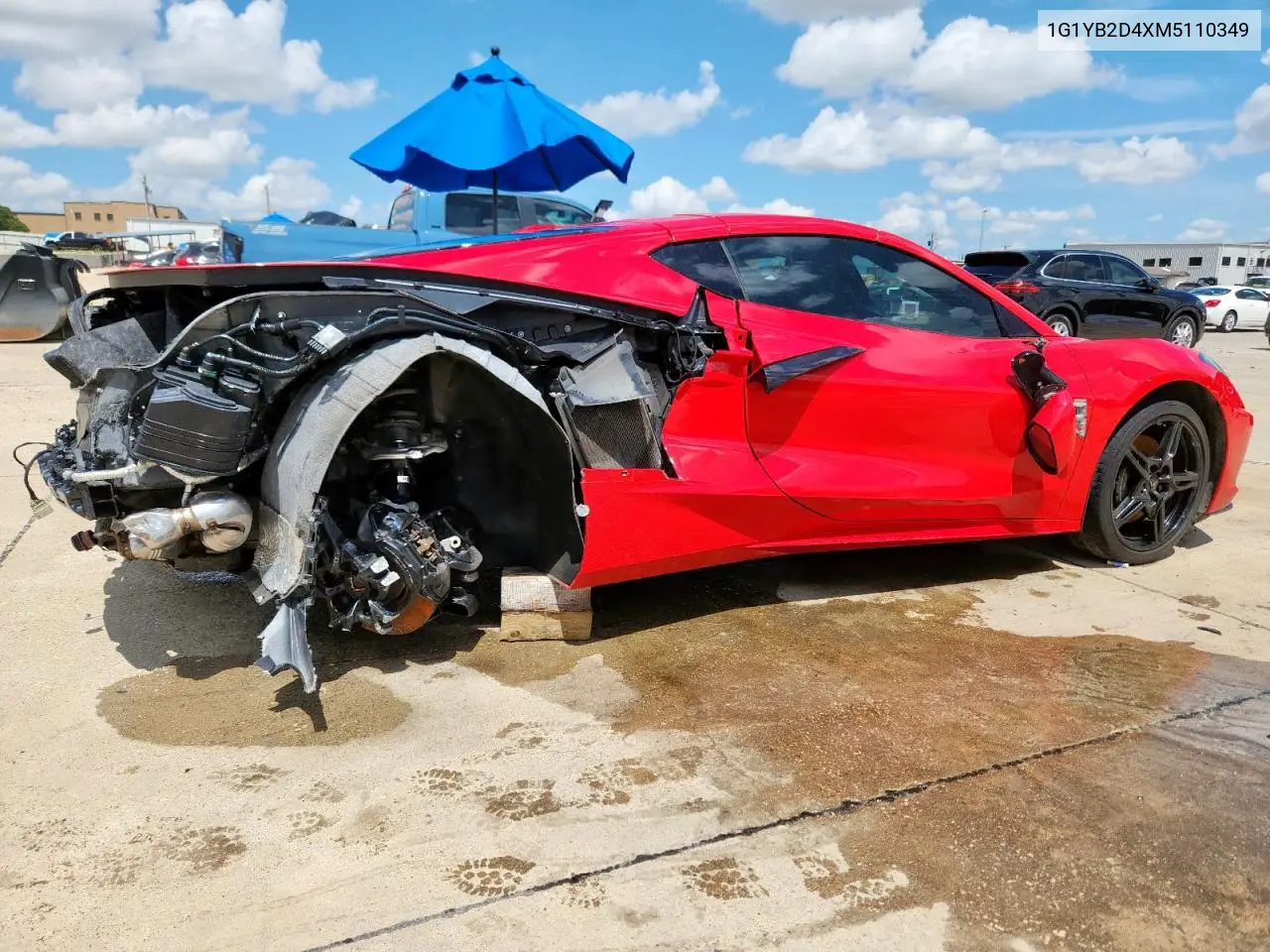 2021 Chevrolet Corvette Stingray 2Lt VIN: 1G1YB2D4XM5110349 Lot: 61839875