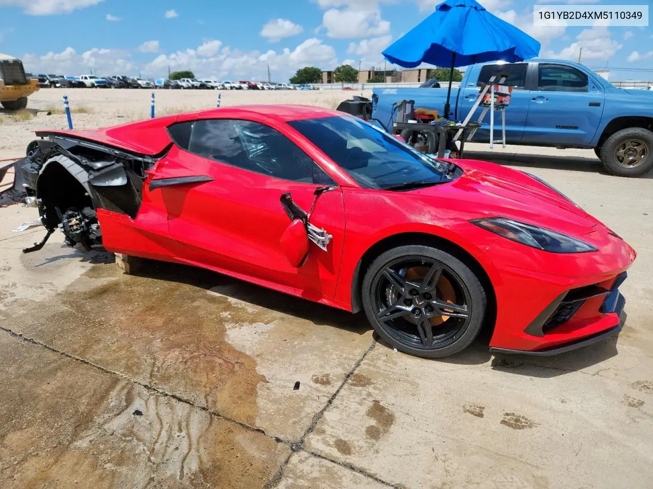2021 Chevrolet Corvette Stingray 2Lt VIN: 1G1YB2D4XM5110349 Lot: 61839875