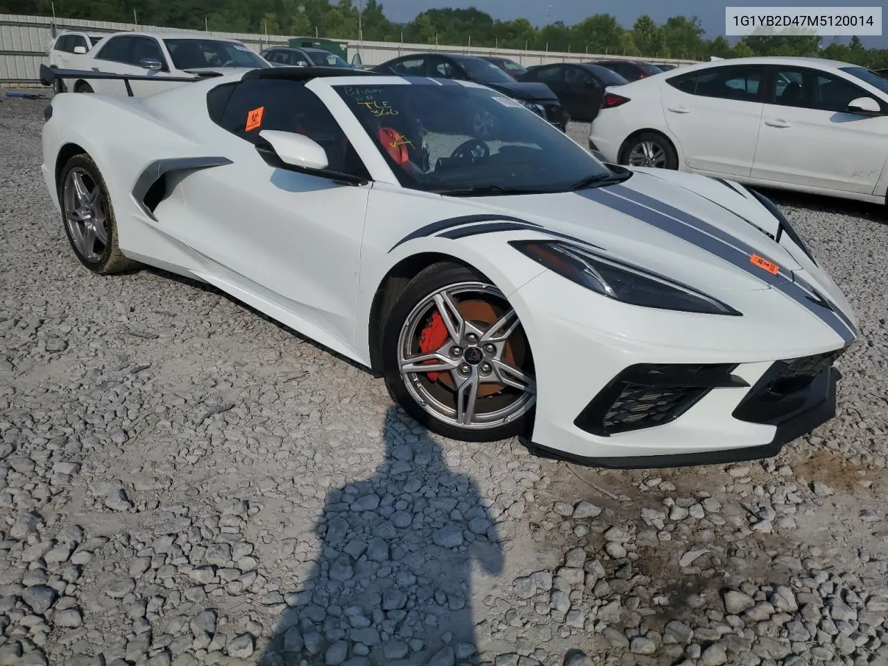 2021 Chevrolet Corvette Stingray 2Lt VIN: 1G1YB2D47M5120014 Lot: 61862085