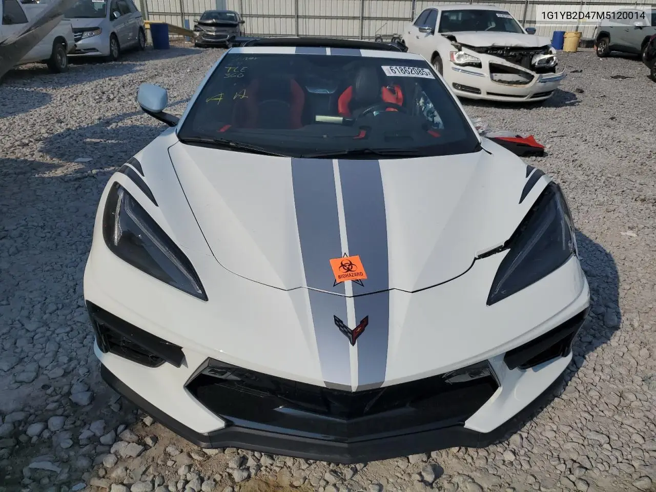 2021 Chevrolet Corvette Stingray 2Lt VIN: 1G1YB2D47M5120014 Lot: 61862085