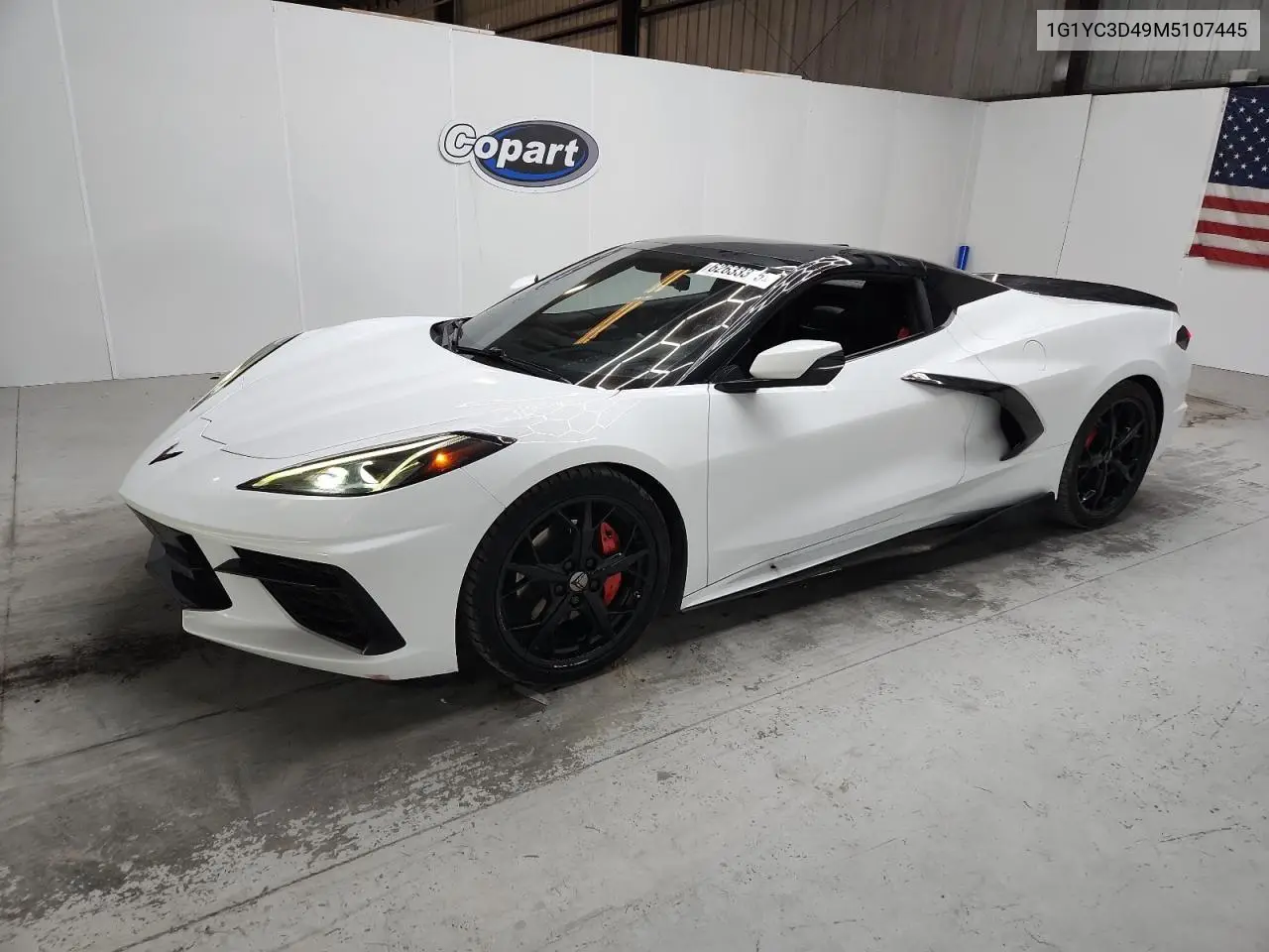2021 Chevrolet Corvette Stingray 3Lt VIN: 1G1YC3D49M5107445 Lot: 62633375