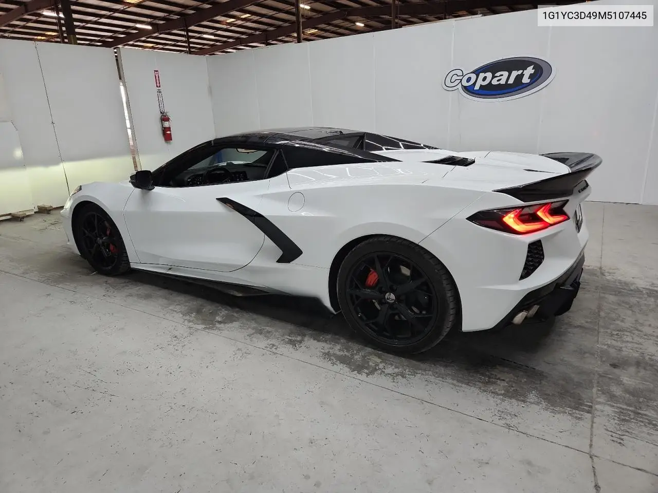 2021 Chevrolet Corvette Stingray 3Lt VIN: 1G1YC3D49M5107445 Lot: 62633375