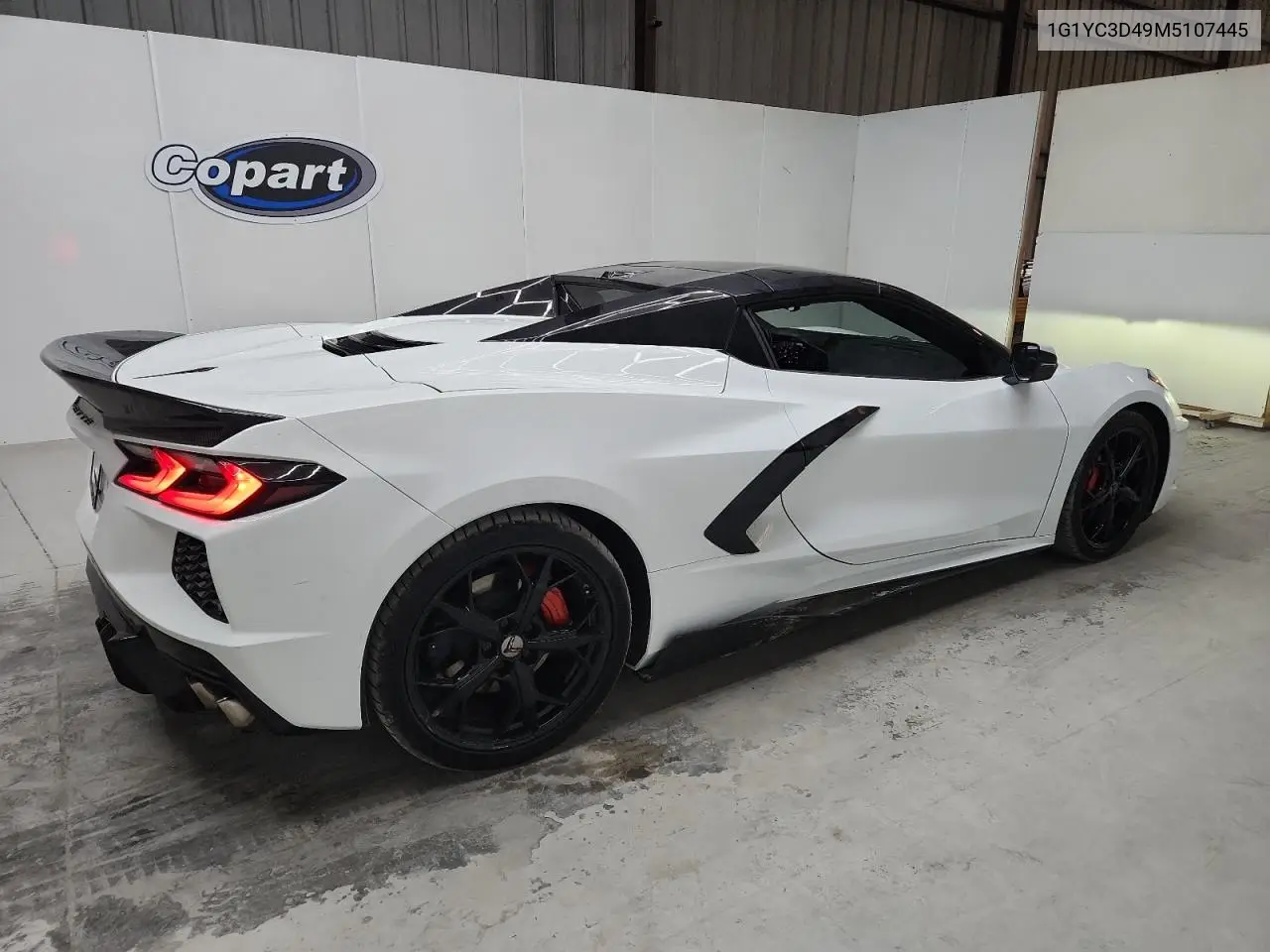 2021 Chevrolet Corvette Stingray 3Lt VIN: 1G1YC3D49M5107445 Lot: 62633375