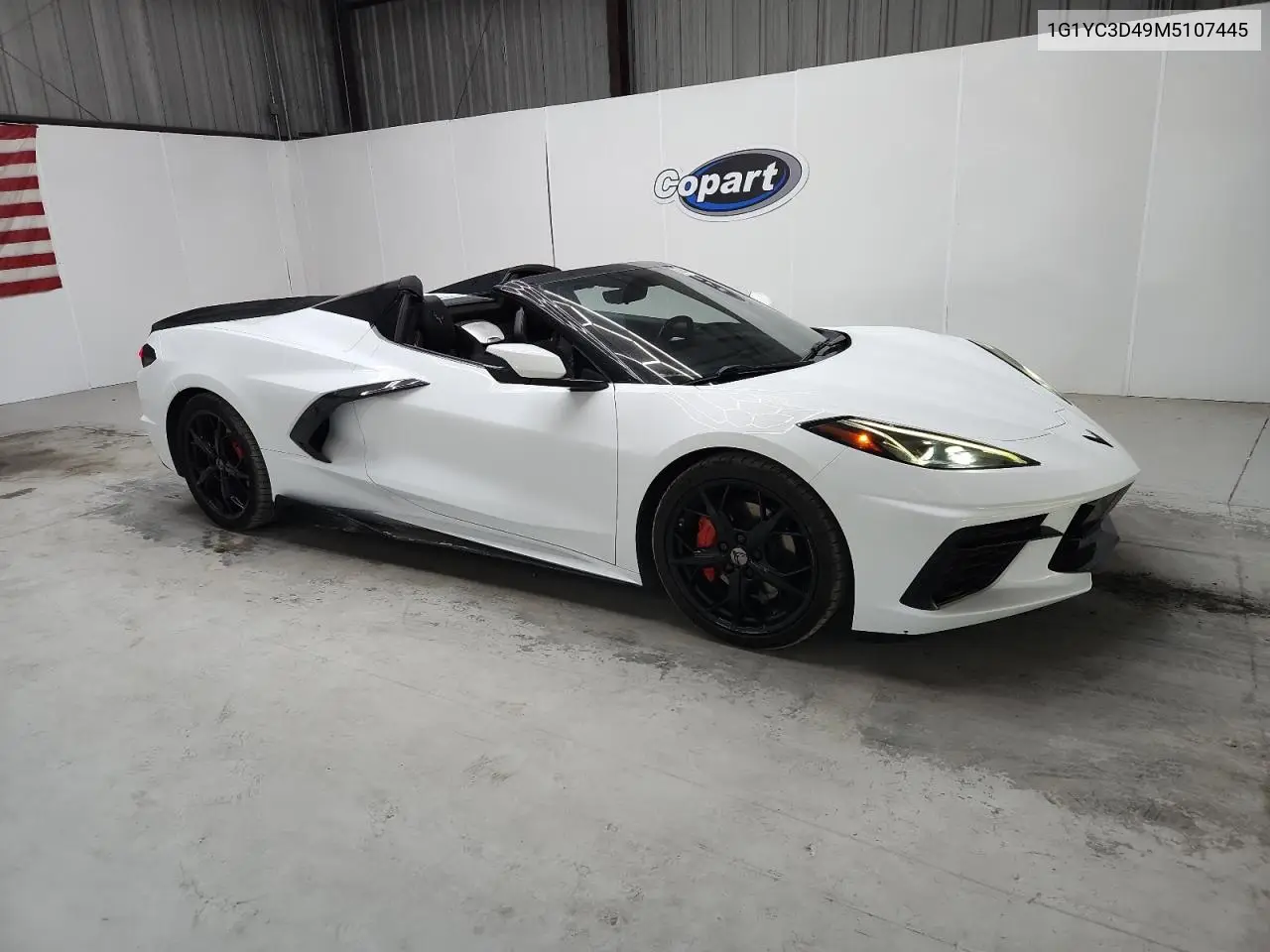 2021 Chevrolet Corvette Stingray 3Lt VIN: 1G1YC3D49M5107445 Lot: 62633375