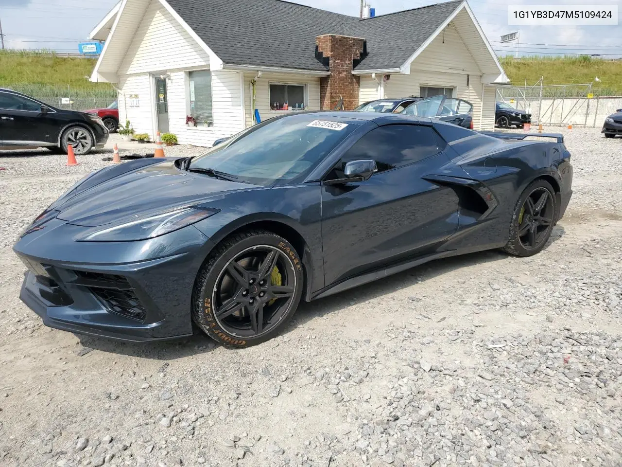 2021 Chevrolet Corvette Stingray 2Lt VIN: 1G1YB3D47M5109424 Lot: 65751525