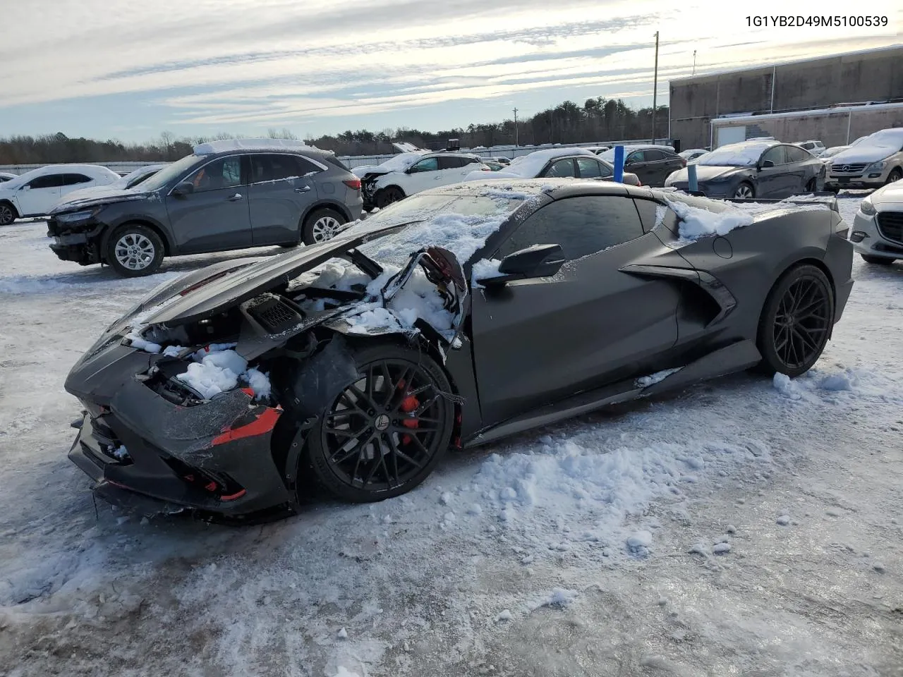 2021 Chevrolet Corvette Stingray 2Lt VIN: 1G1YB2D49M5100539 Lot: 87811275