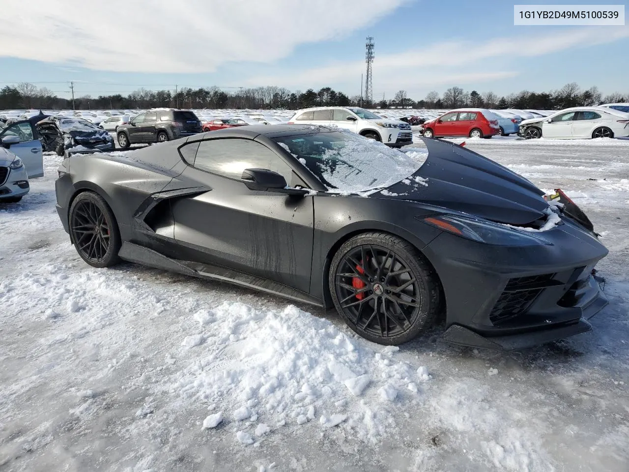 2021 Chevrolet Corvette Stingray 2Lt VIN: 1G1YB2D49M5100539 Lot: 87811275
