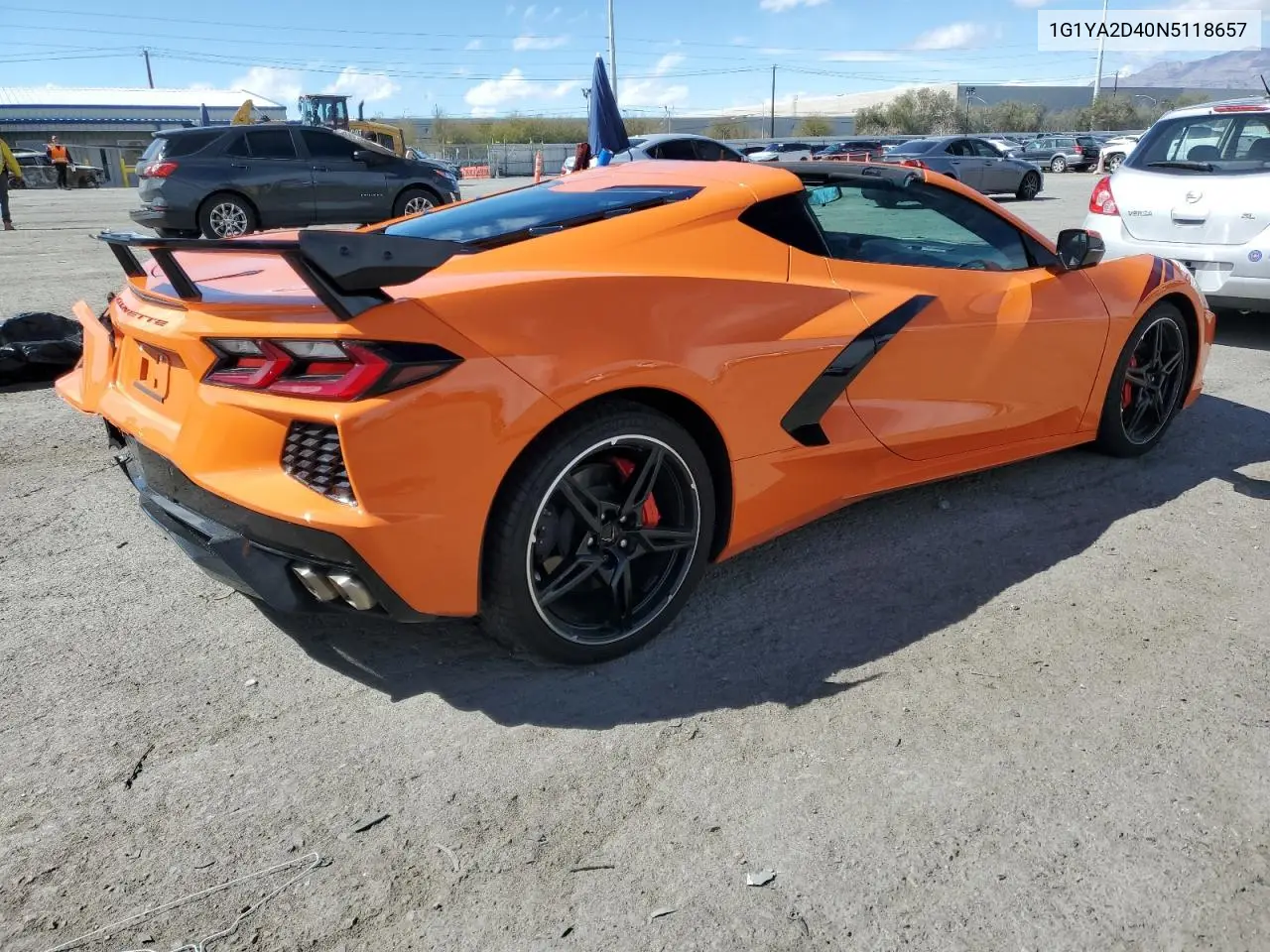 2022 Chevrolet Corvette Stingray 1Lt VIN: 1G1YA2D40N5118657 Lot: 48972845