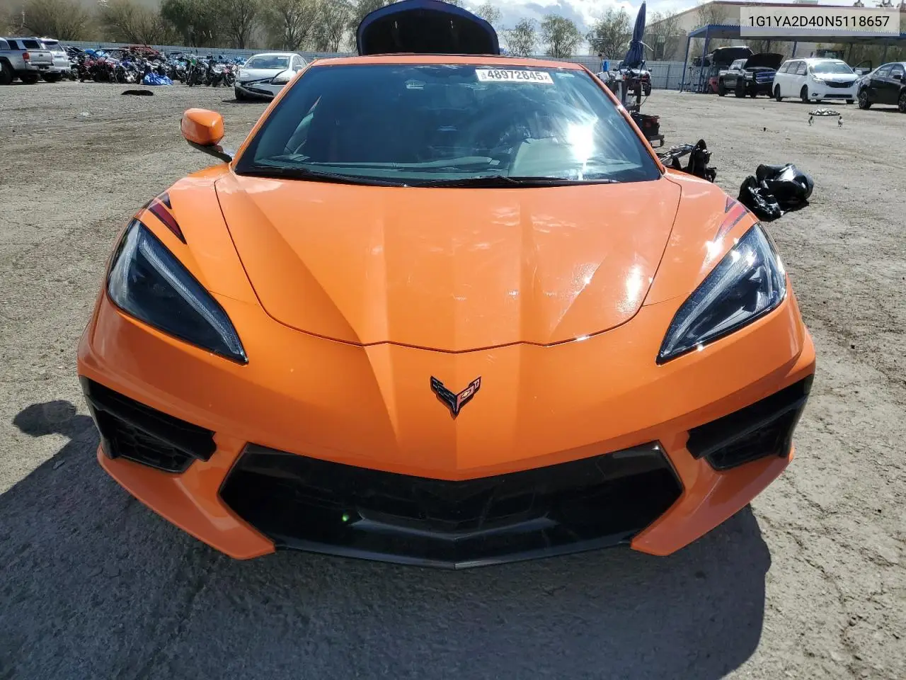 2022 Chevrolet Corvette Stingray 1Lt VIN: 1G1YA2D40N5118657 Lot: 48972845