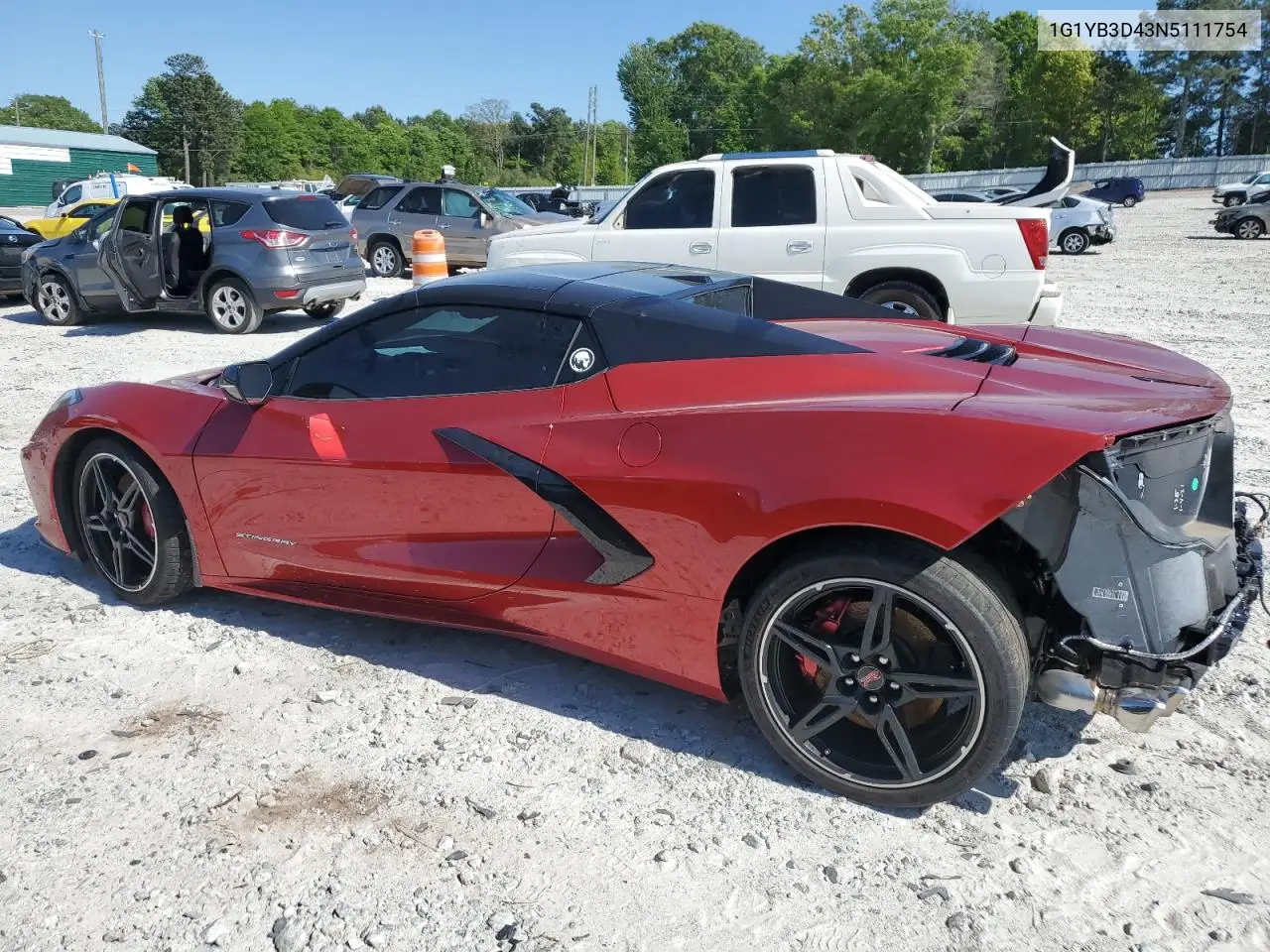 2022 Chevrolet Corvette Stingray 2Lt VIN: 1G1YB3D43N5111754 Lot: 51207725