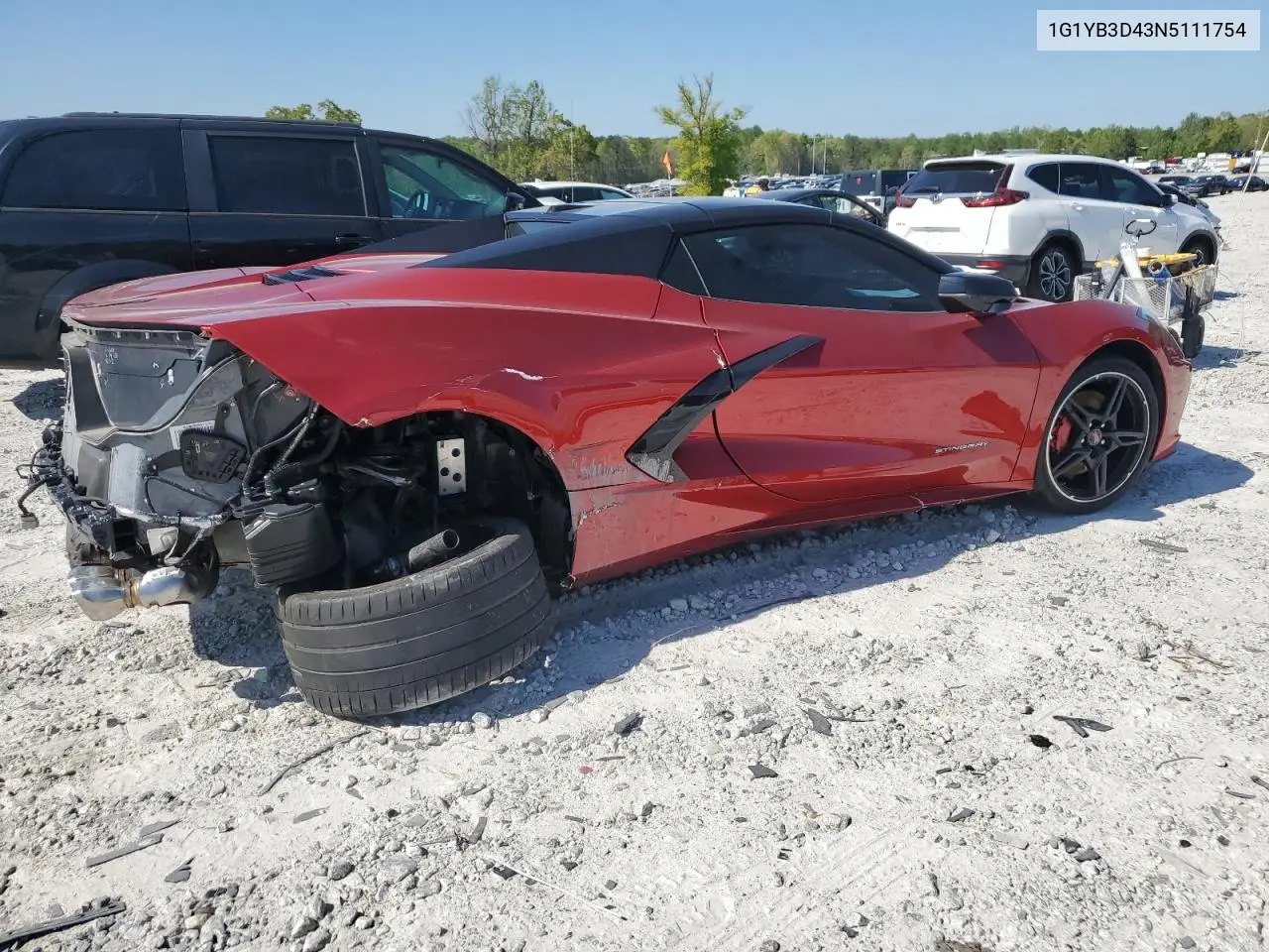 2022 Chevrolet Corvette Stingray 2Lt VIN: 1G1YB3D43N5111754 Lot: 51207725