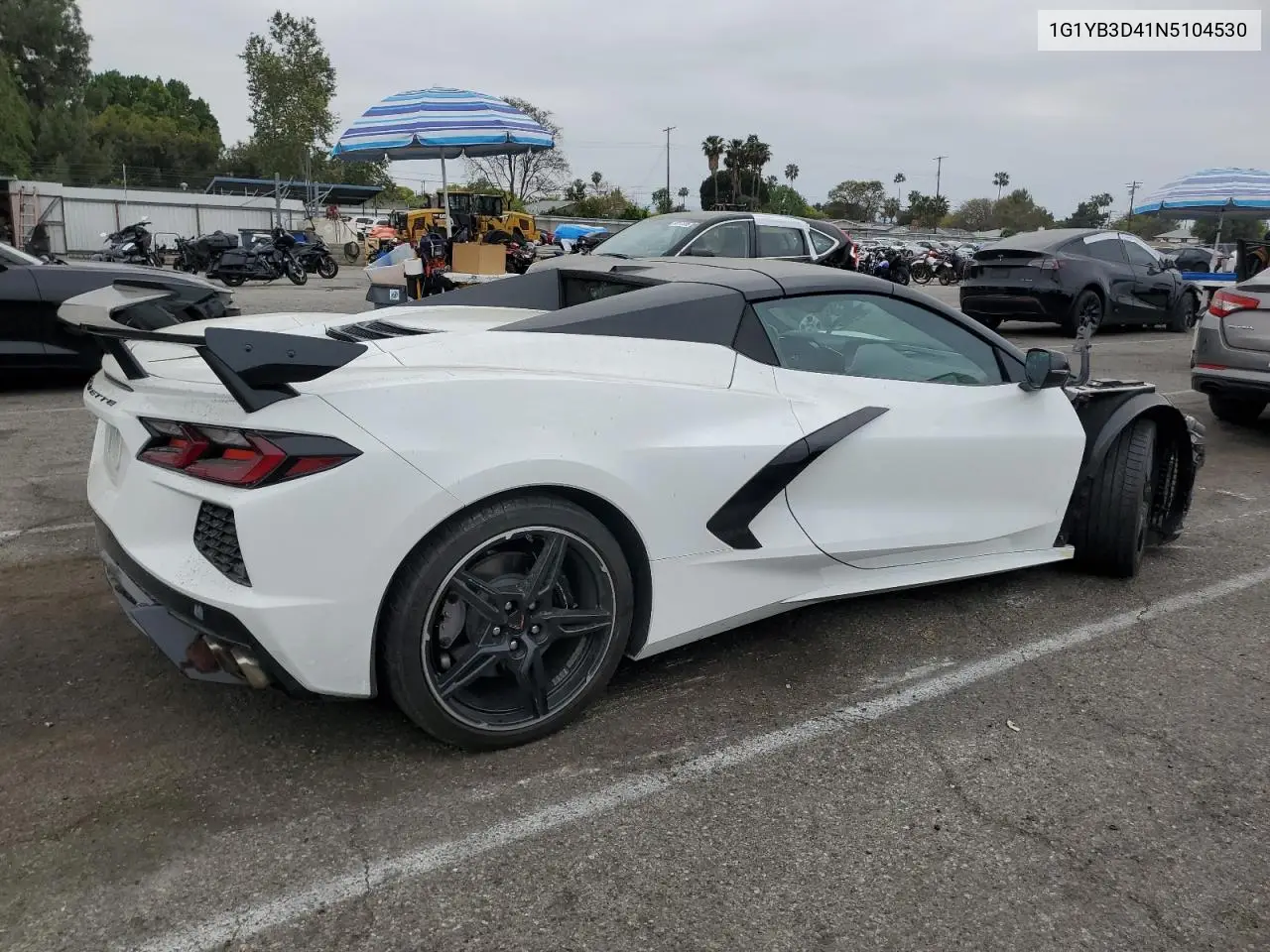2022 Chevrolet Corvette Stingray 2Lt VIN: 1G1YB3D41N5104530 Lot: 53707455