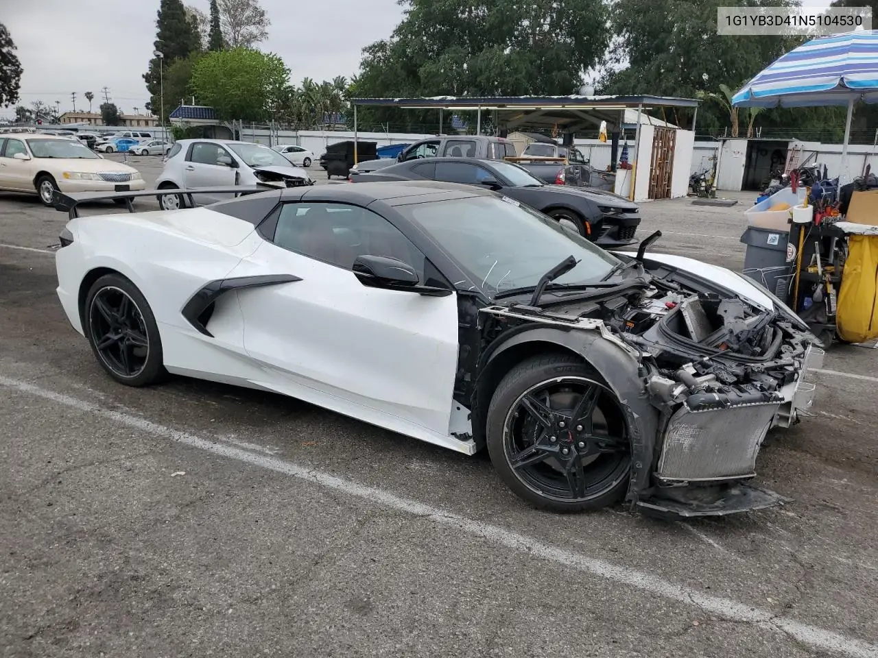 2022 Chevrolet Corvette Stingray 2Lt VIN: 1G1YB3D41N5104530 Lot: 53707455