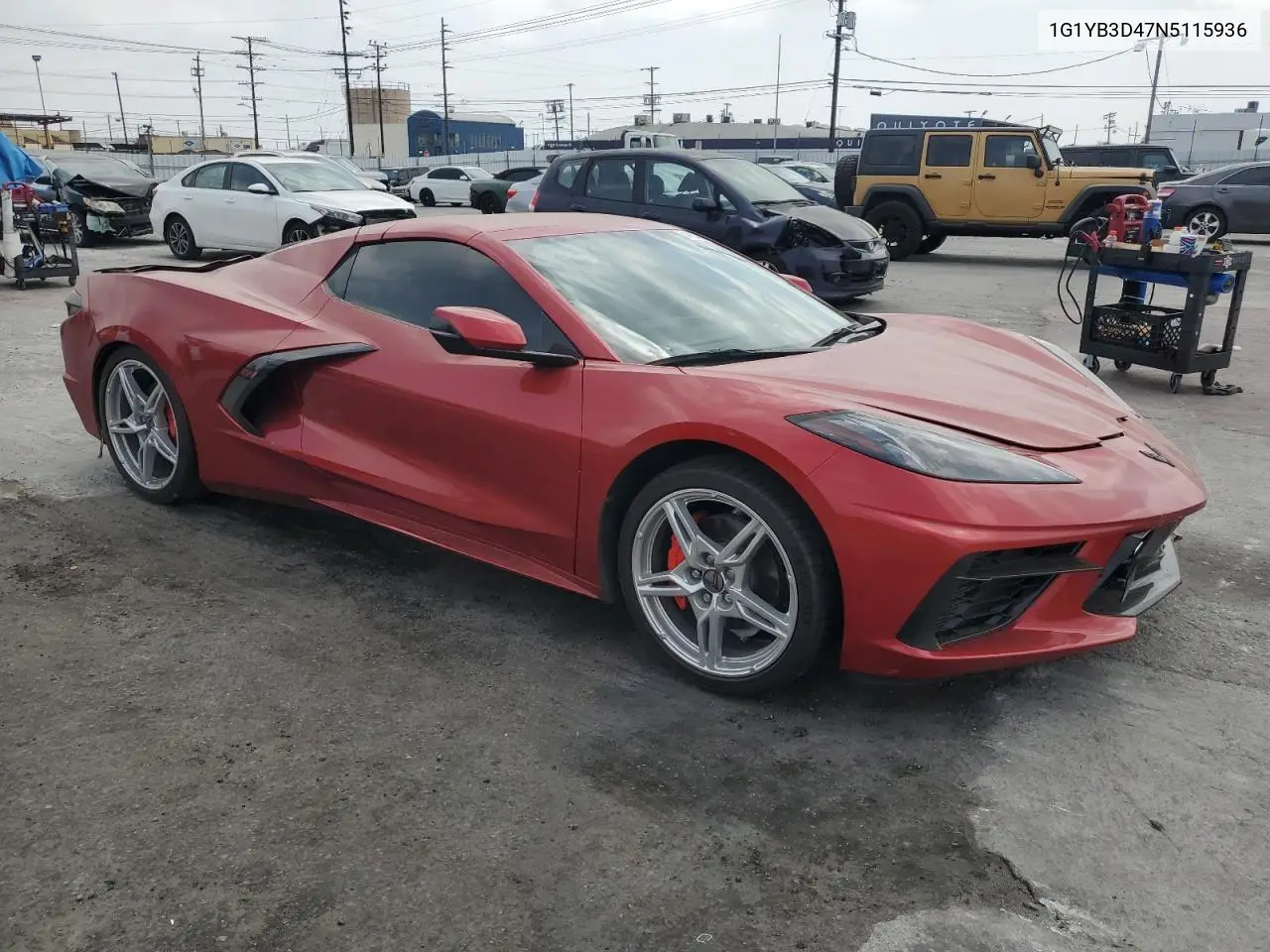 2022 Chevrolet Corvette Stingray 2Lt VIN: 1G1YB3D47N5115936 Lot: 54165325