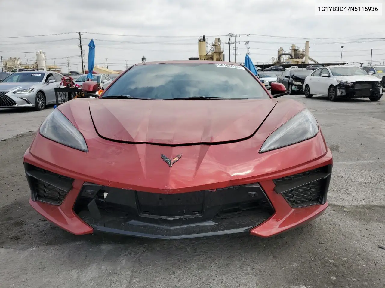 2022 Chevrolet Corvette Stingray 2Lt VIN: 1G1YB3D47N5115936 Lot: 54165325