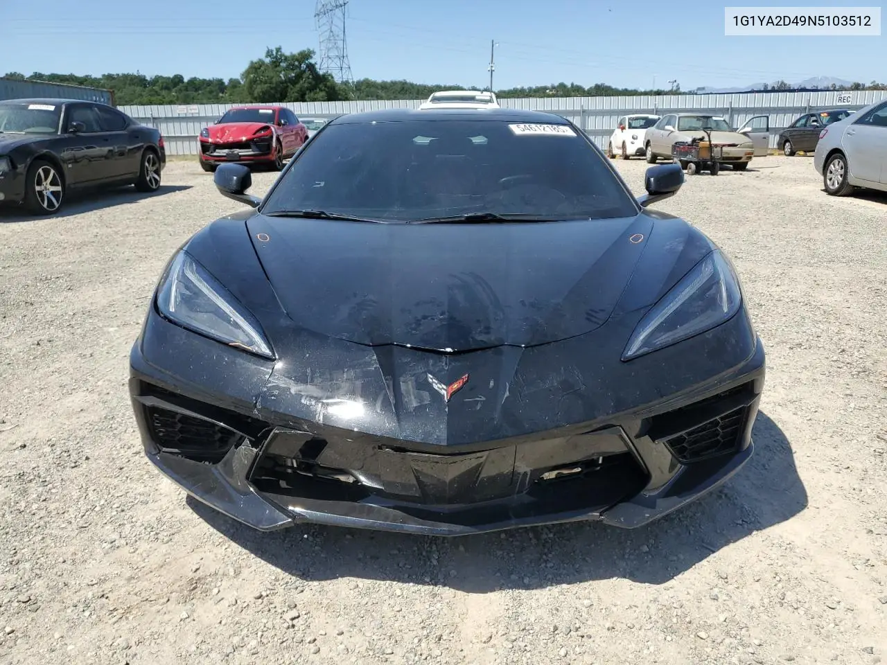 2022 Chevrolet Corvette Stingray 1Lt VIN: 1G1YA2D49N5103512 Lot: 54612185