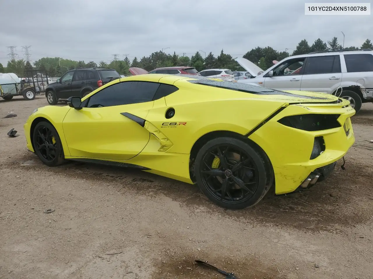 2022 Chevrolet Corvette Stingray 3Lt VIN: 1G1YC2D4XN5100788 Lot: 56318755