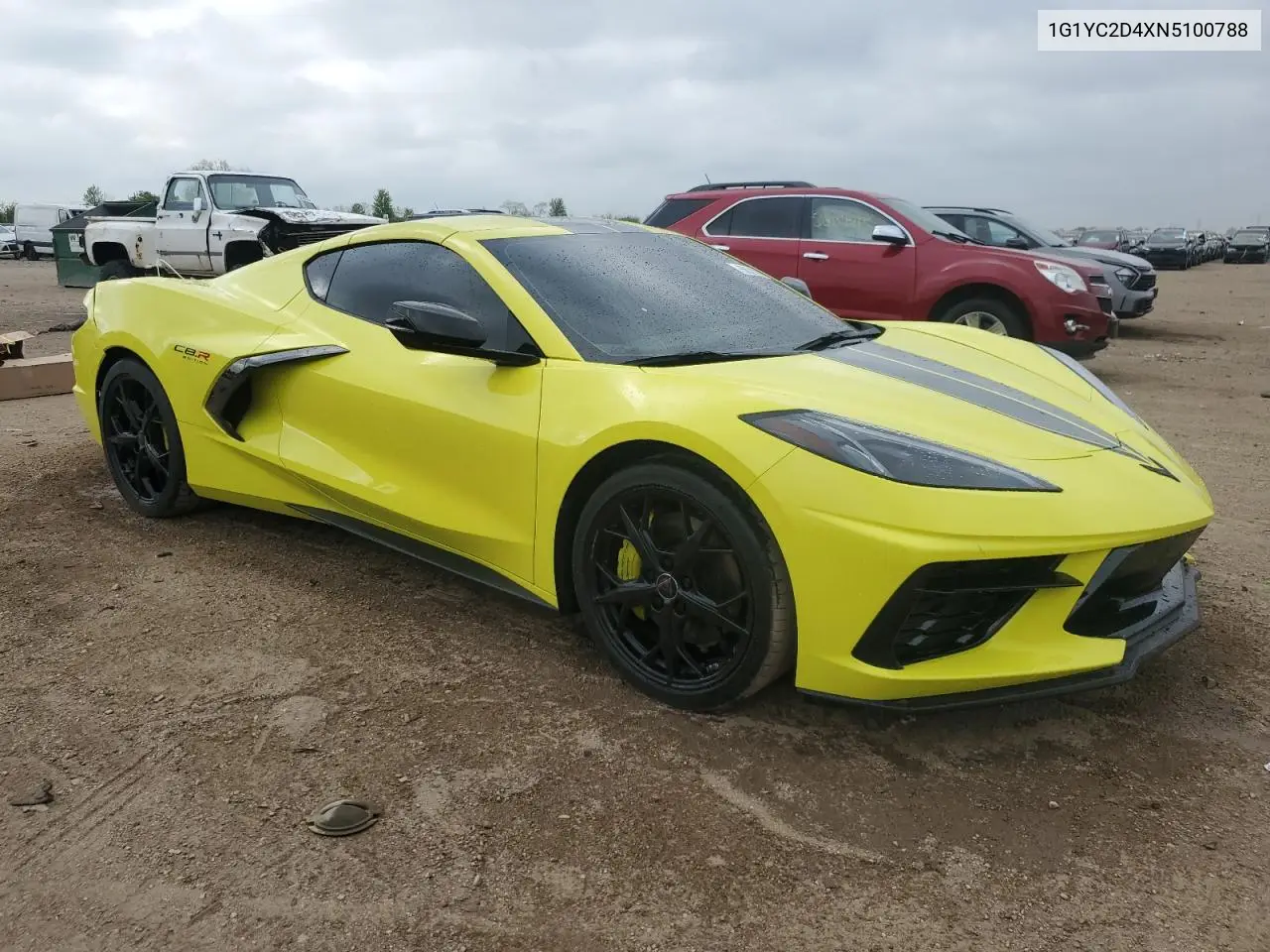 2022 Chevrolet Corvette Stingray 3Lt VIN: 1G1YC2D4XN5100788 Lot: 56318755