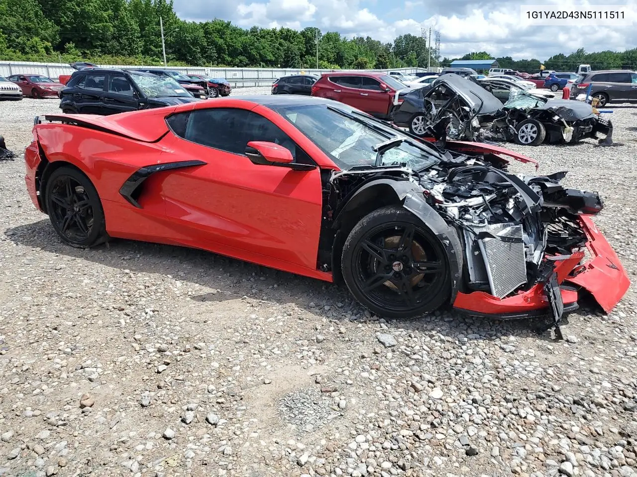2022 Chevrolet Corvette Stingray 1Lt VIN: 1G1YA2D43N5111511 Lot: 57722565
