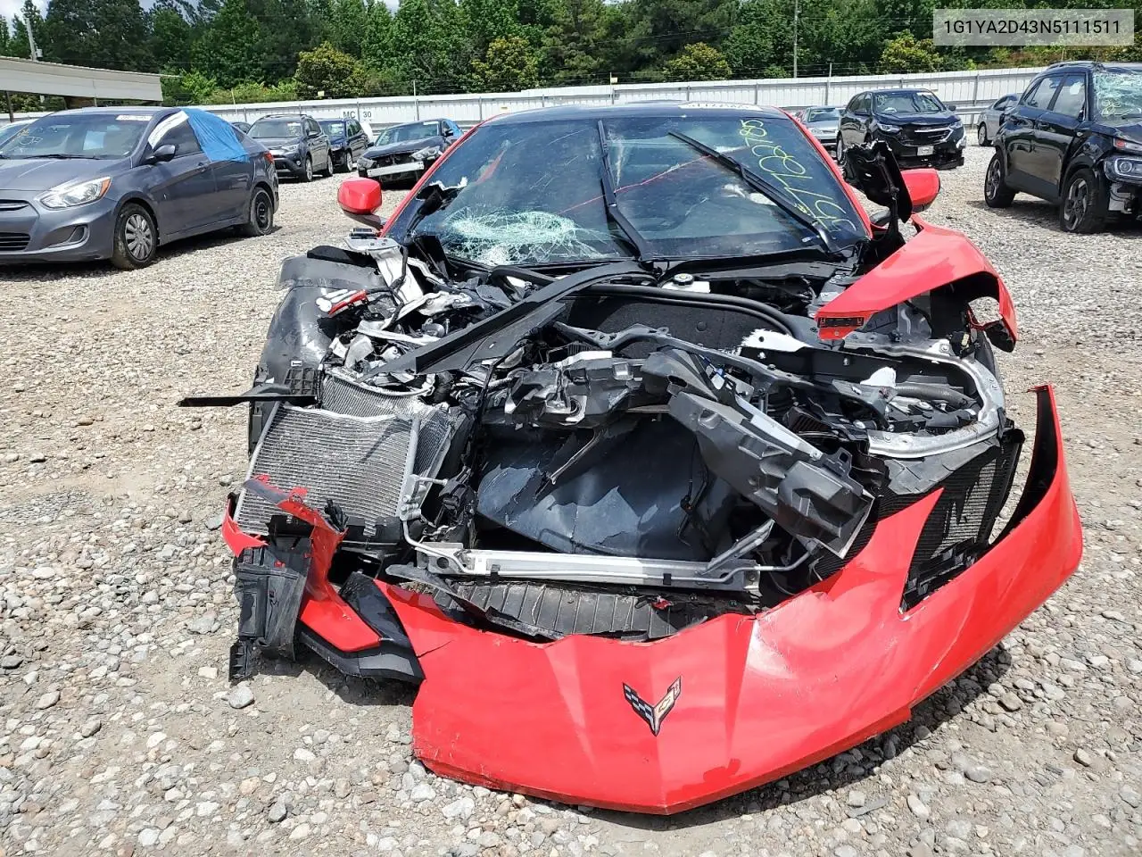2022 Chevrolet Corvette Stingray 1Lt VIN: 1G1YA2D43N5111511 Lot: 57722565
