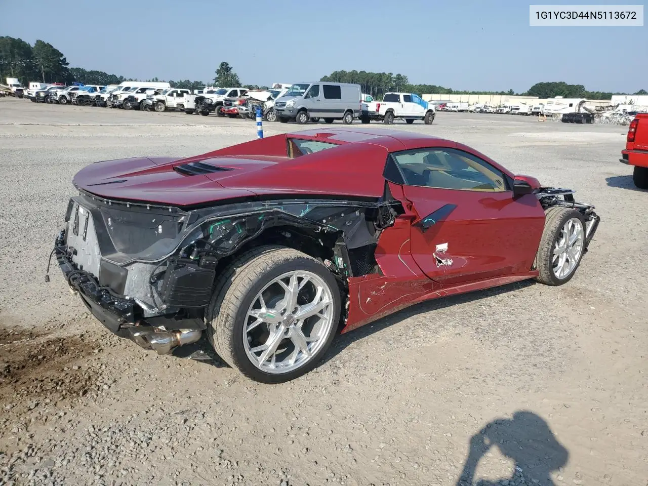 2022 Chevrolet Corvette Stingray 3Lt VIN: 1G1YC3D44N5113672 Lot: 61976465