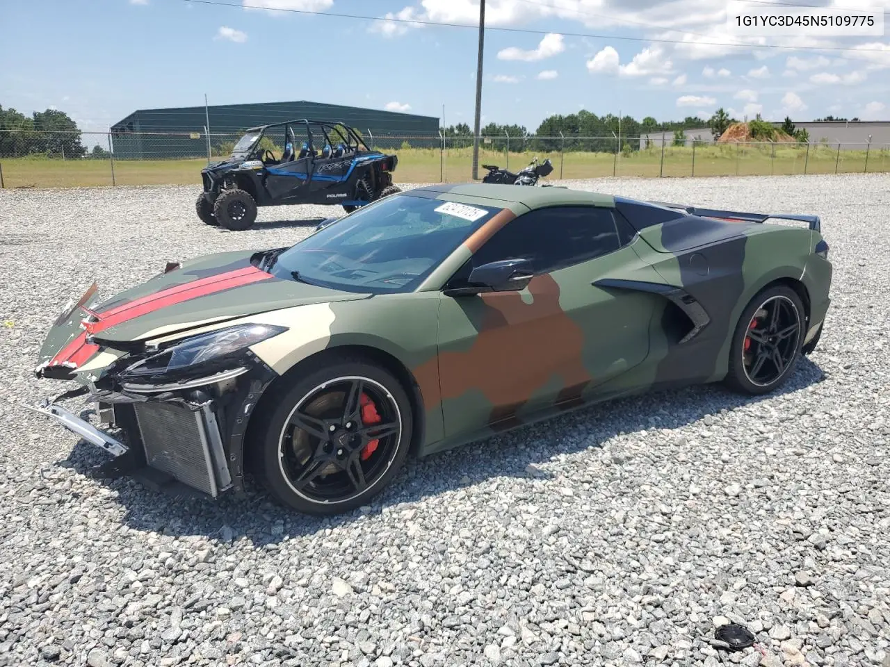 2022 Chevrolet Corvette Stingray 3Lt VIN: 1G1YC3D45N5109775 Lot: 62470125