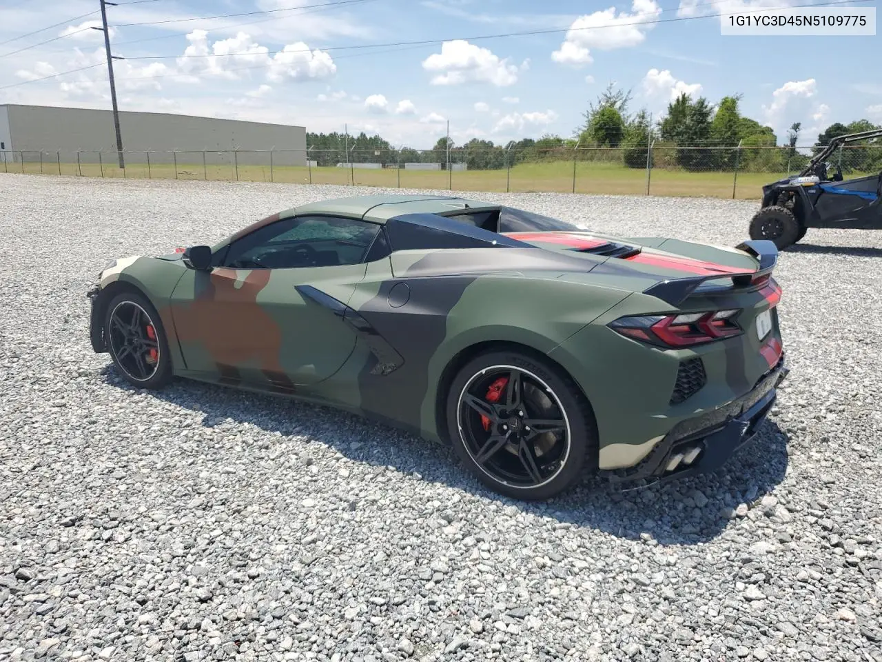 2022 Chevrolet Corvette Stingray 3Lt VIN: 1G1YC3D45N5109775 Lot: 62470125