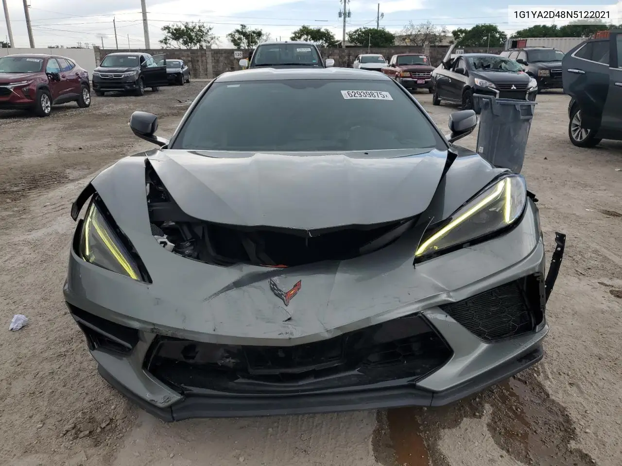 2022 Chevrolet Corvette Stingray 1Lt VIN: 1G1YA2D48N5122021 Lot: 62939875