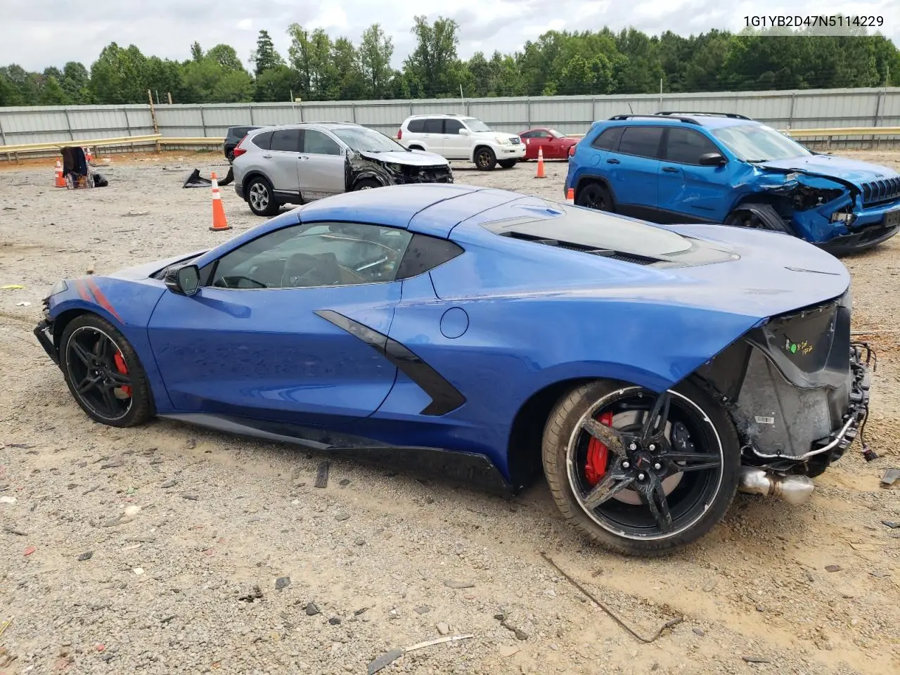 2022 Chevrolet Corvette Stingray 2Lt VIN: 1G1YB2D47N5114229 Lot: 65758485