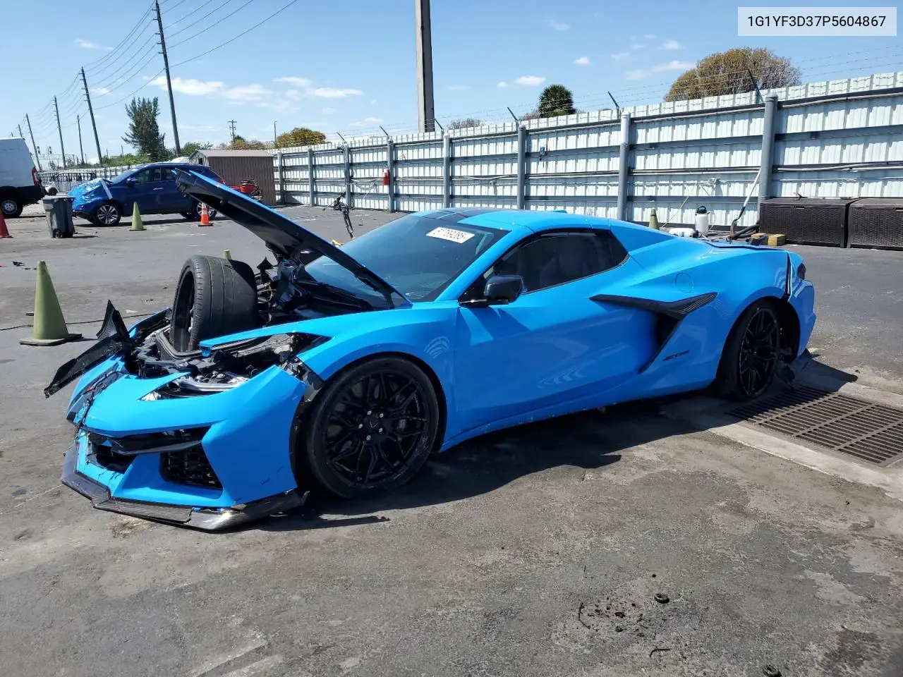 2023 Chevrolet Corvette Z06 3Lz VIN: 1G1YF3D37P5604867 Lot: 51789285