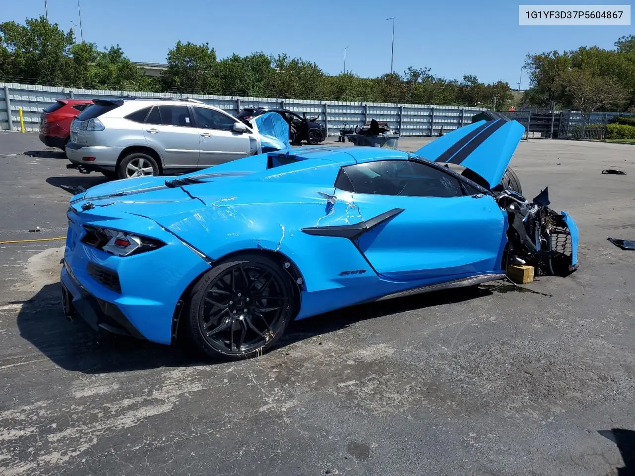 2023 Chevrolet Corvette Z06 3Lz VIN: 1G1YF3D37P5604867 Lot: 51789285