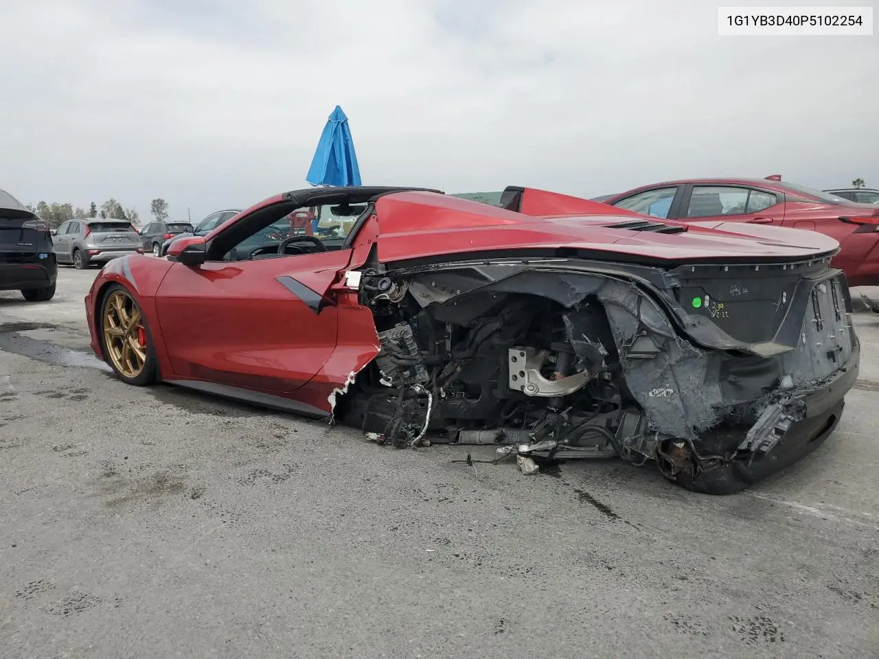2023 Chevrolet Corvette Stingray 2Lt VIN: 1G1YB3D40P5102254 Lot: 52763345