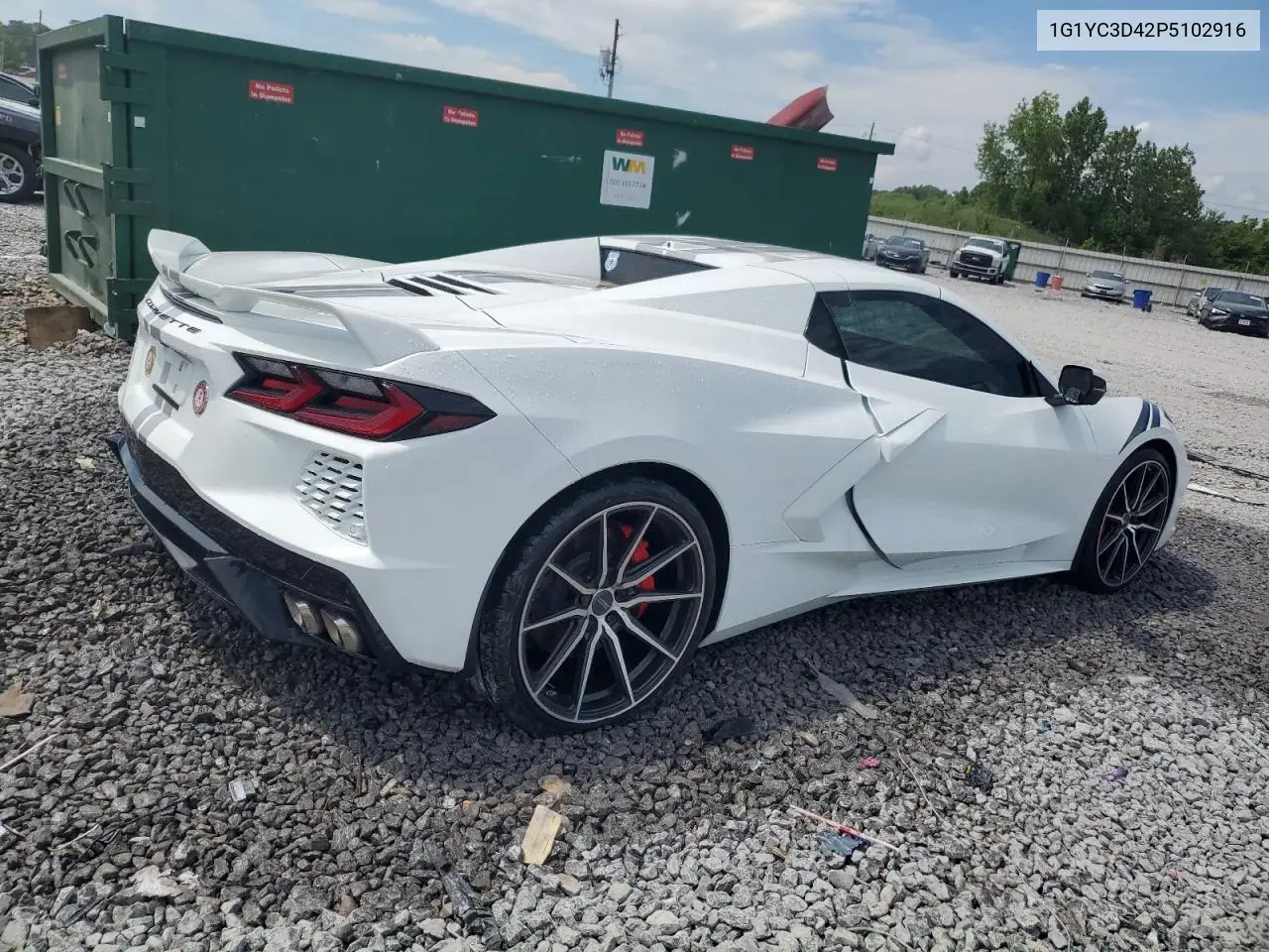 2023 Chevrolet Corvette Stingray 3Lt VIN: 1G1YC3D42P5102916 Lot: 63321315