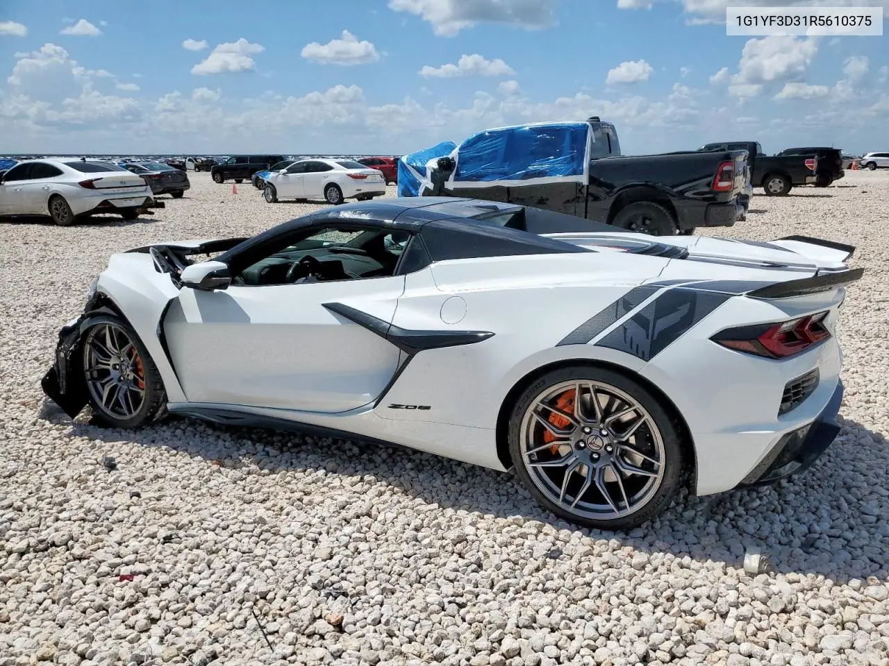 2024 Chevrolet Corvette Z06 3Lz VIN: 1G1YF3D31R5610375 Lot: 63044765