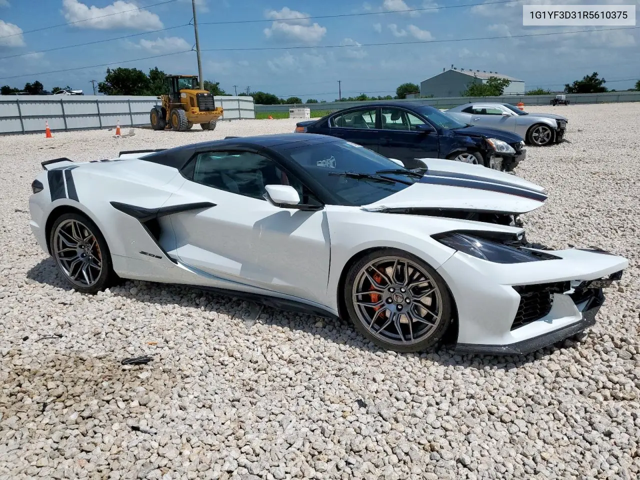 2024 Chevrolet Corvette Z06 3Lz VIN: 1G1YF3D31R5610375 Lot: 63044765