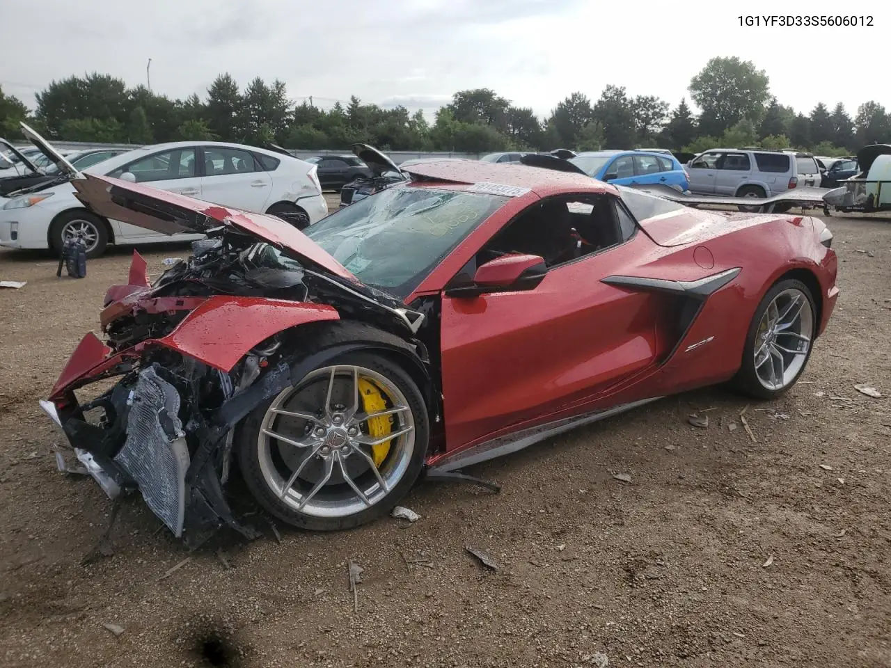 2025 Chevrolet Corvette Z06 3Lz VIN: 1G1YF3D33S5606012 Lot: 61483275